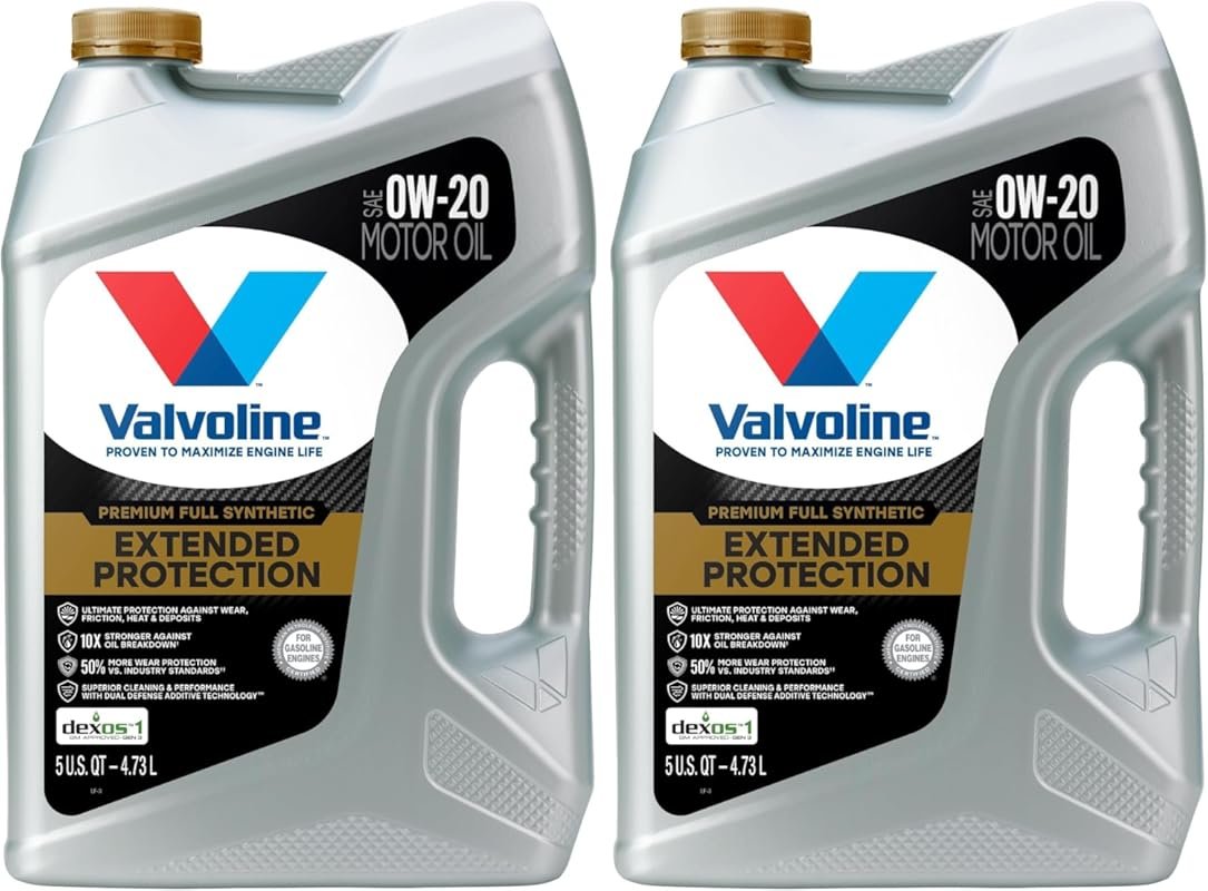 Valvoline Full Synthetic 0W-20 Motor Oil with Extended Protection (5 Q