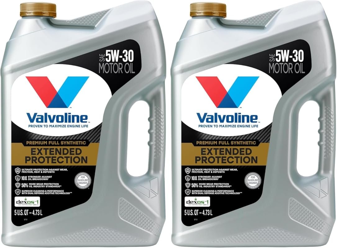 Valvoline Extended Protection Full Synthetic 5W-30 Motor Oil, 5 Quarts