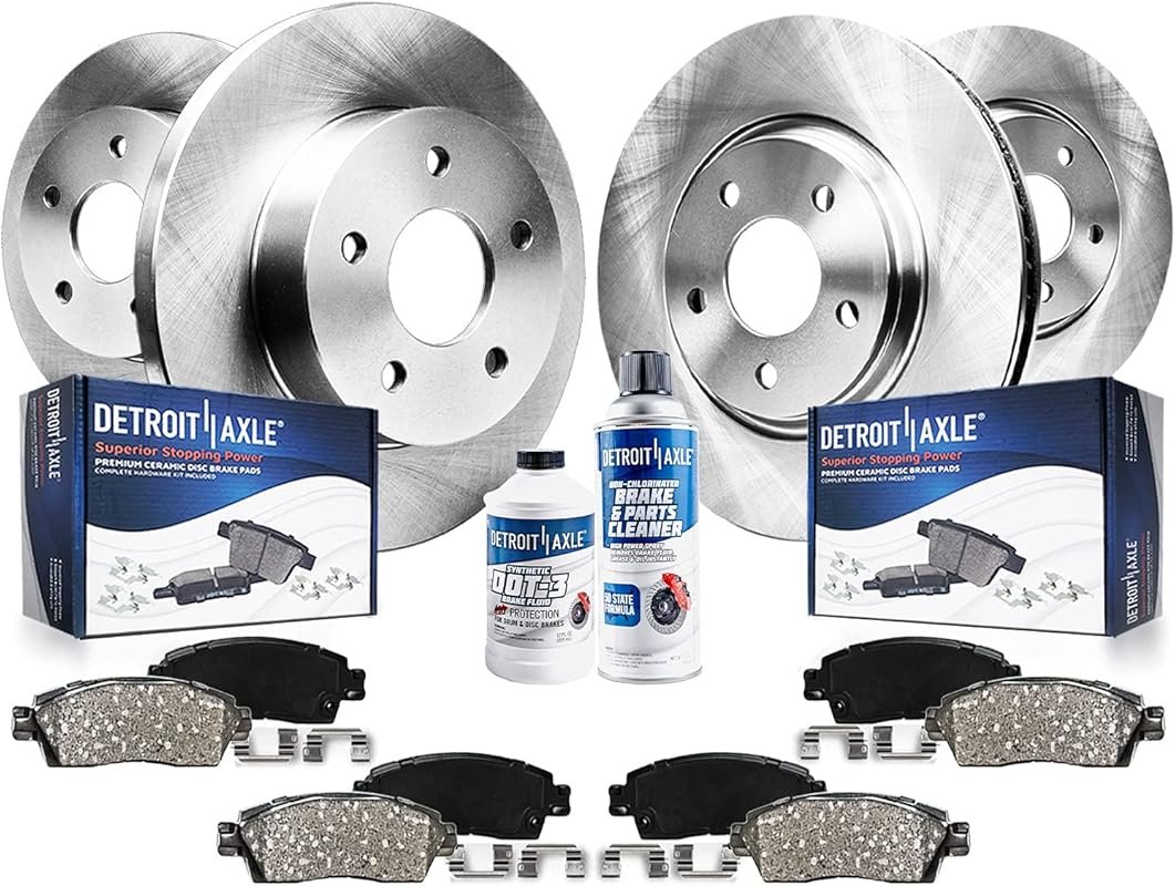Detroit Axle Brake Kit for Toyota RAV4 with Ceramic Brake Pads, Disc R