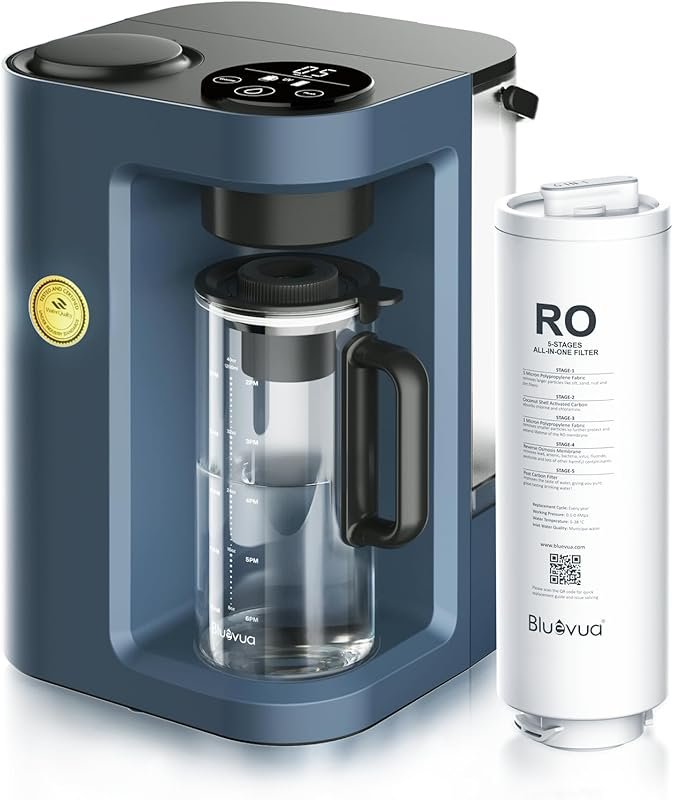 Bluevua RO100ROPOT-Lite UV Countertop Reverse Osmosis Water Filter Sys