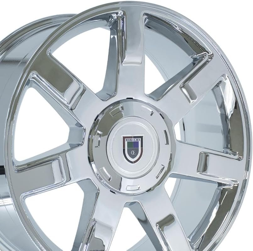 OE Wheels CA80 22x9 Chrome Rims with Optional TPMS & 285/45R22 Tires,