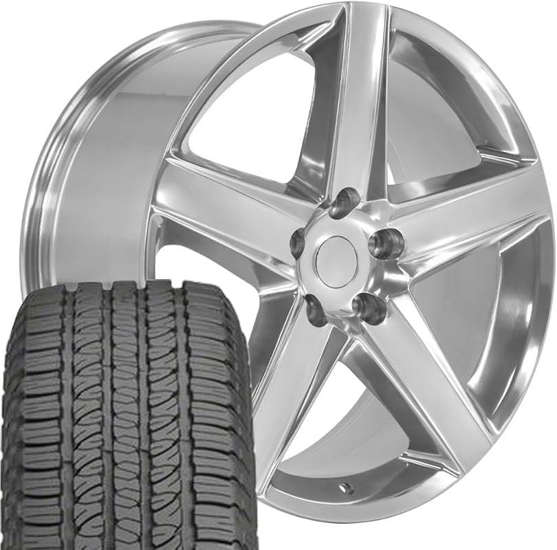 20 Inch Polished Rims and Tires for Jeep Grand Cherokee – 5x127, 265/5