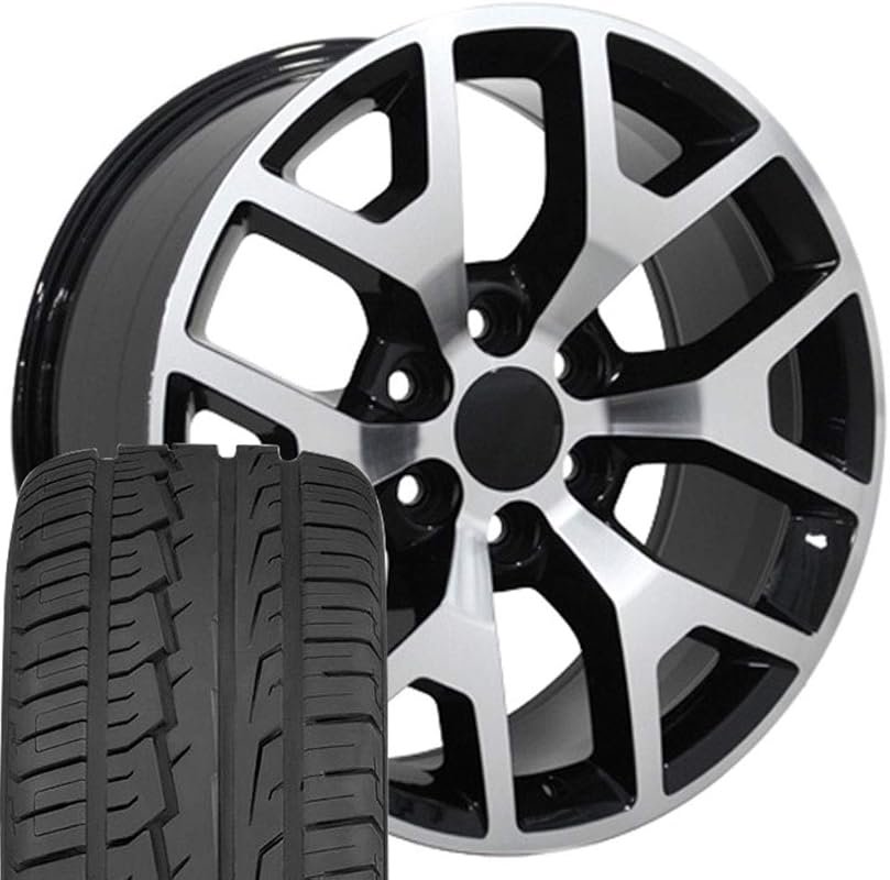 OE Wheels CV92 22x9 Honeycomb Gloss Black Machined Wheels iMove Gen2 SUV 285/45-22