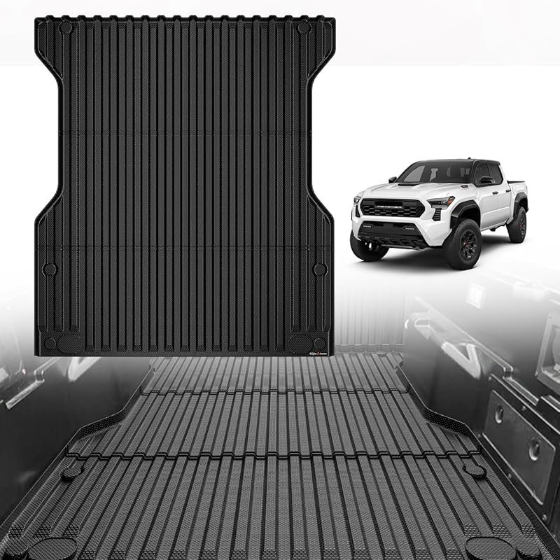 TripleAliners TPE Truck Bed Mat for Toyota Tacoma 2024-2026 with 5-Foo