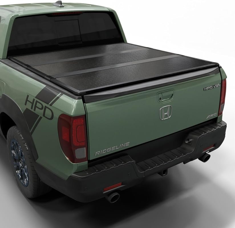 Hard Folding Truck Bed Tonneau Cover |HTF039|Fits 2017