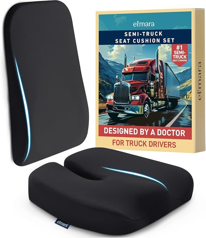 Elmara Doctor-Designed Semi-Truck Seat Cushion for Truck Driver – The 