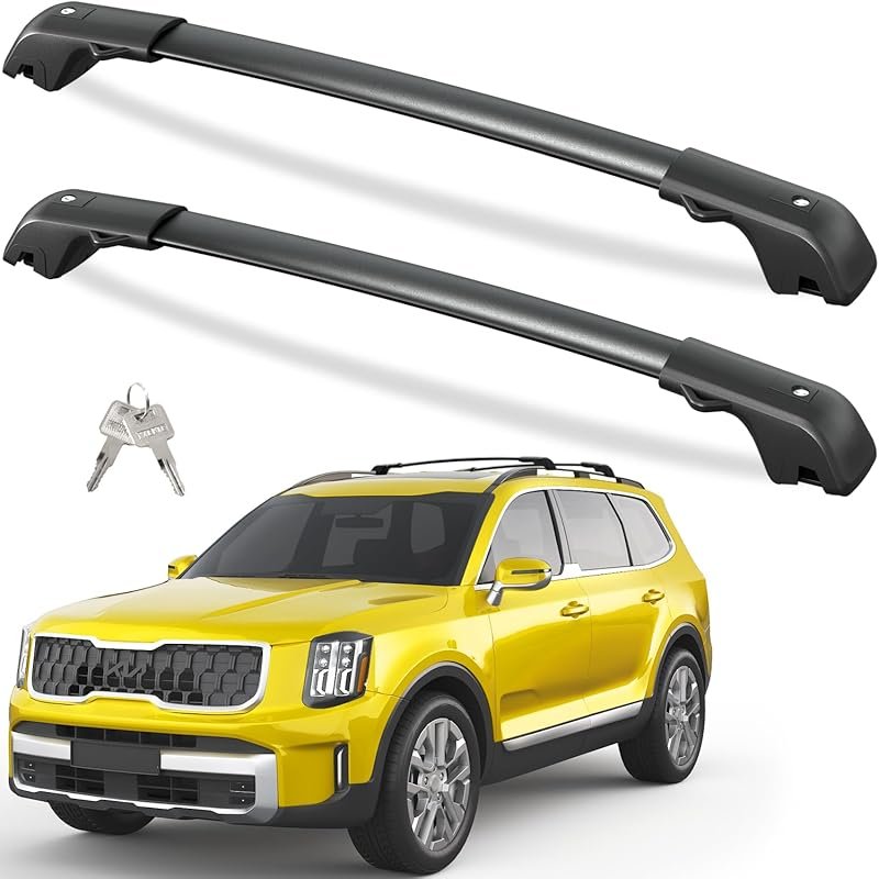 Tuyoung 300lb Lockable Aluminum Roof Rack Cross Bars for Kia Telluride