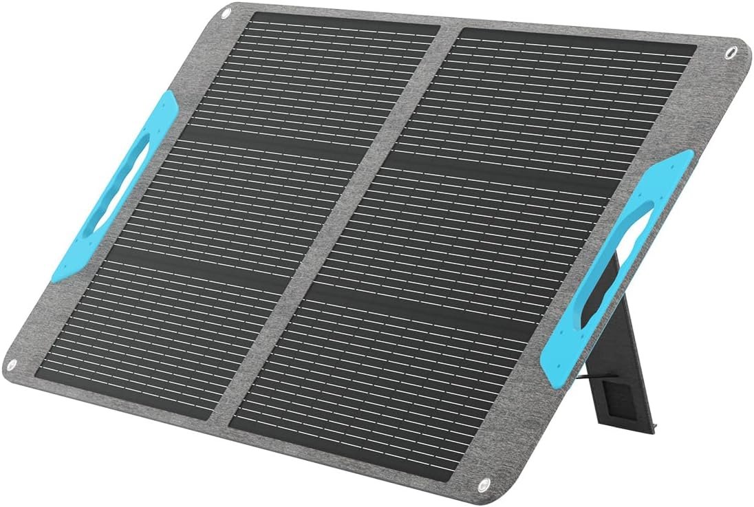 Renogy 100 Watt Solar Panel, N-Type 100W Portable Solar Panels w/Kicks