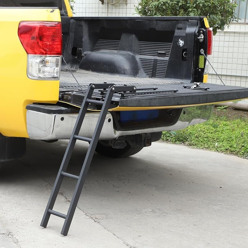 Foldable Tailgate Ladder Rack for Toyota Tundra (2007-2021) with Alumi
