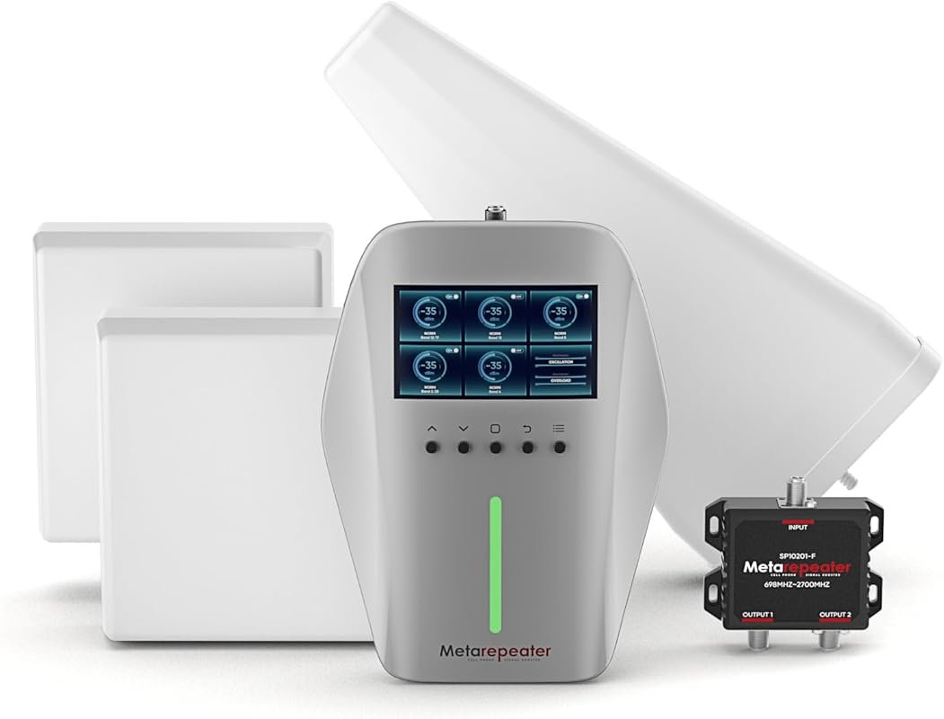 Multiroom Cell Phone Booster Covering 10,000 Sq Ft with Two Antennas f