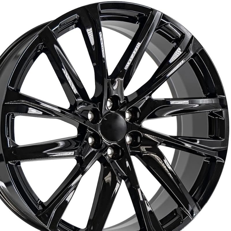 OE Wheels CA90 26 Inch Rims Fit Escalade Style, Gloss Black, 6x139.7