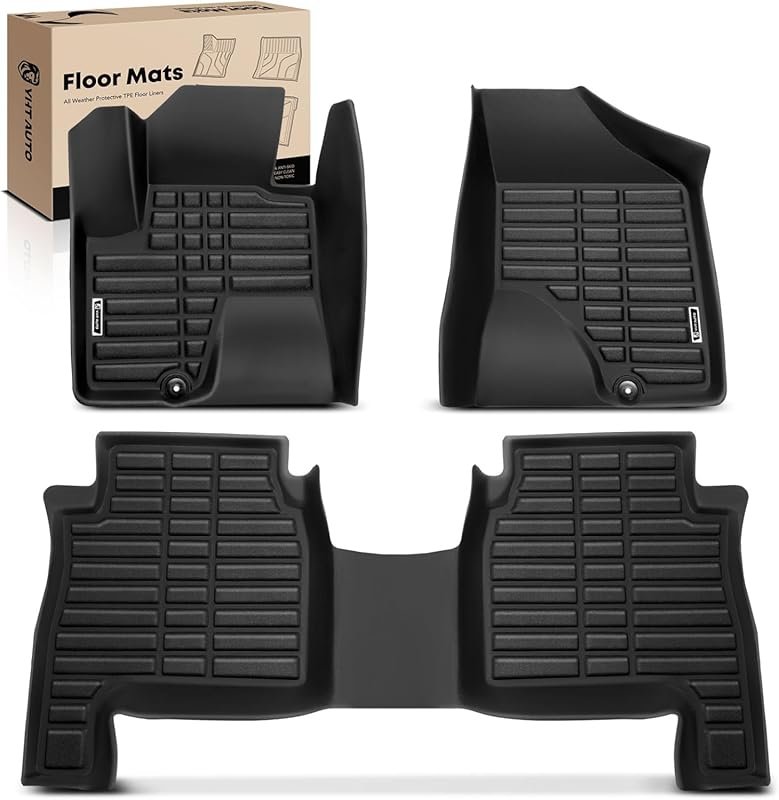 TPE All-Weather Floor Mats for 2010–2012 Hyundai Santa Fe – Waterproof