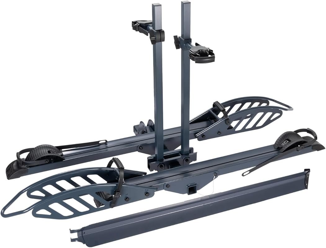 CyberRack E2 Hitch E-Bike Rack for Sedans with Ramp, 200 lbs Capacity,