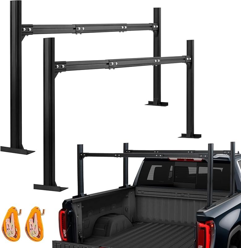 Adjustable Truck Ladder Rack for Toyota Tundra and Other Pickups, 62-8