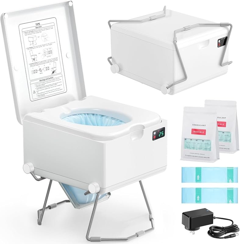 Dry Flush Toilet – Waterless, Odorless, Self-Contained | Rechargeable 