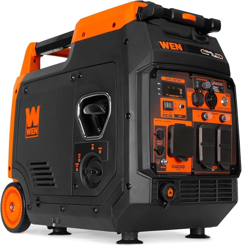 WEN DF480iX 4800-watt dual fuel inverter generator with electric start