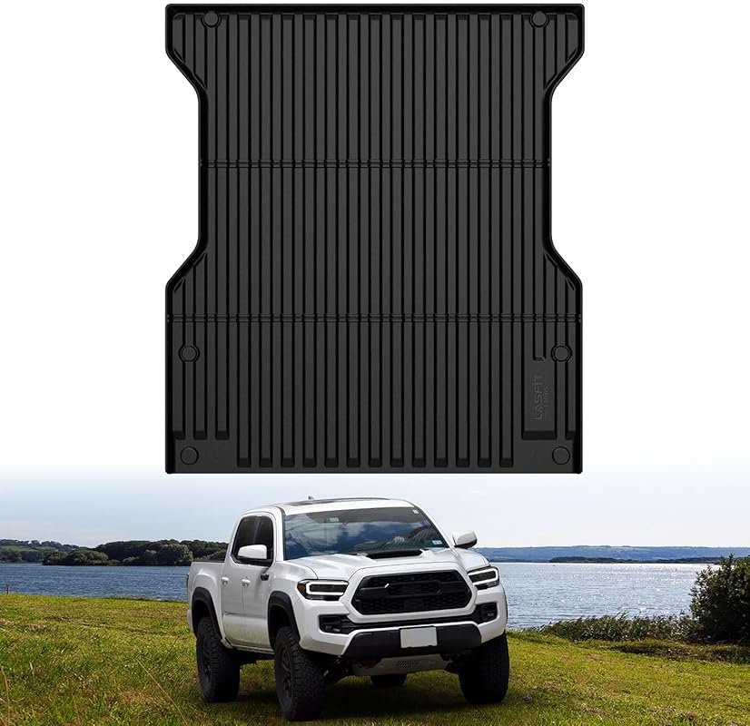 LASFIT All-Weather TPE Bed Mat for Toyota Tacoma 2024-2026 with 5-Foot