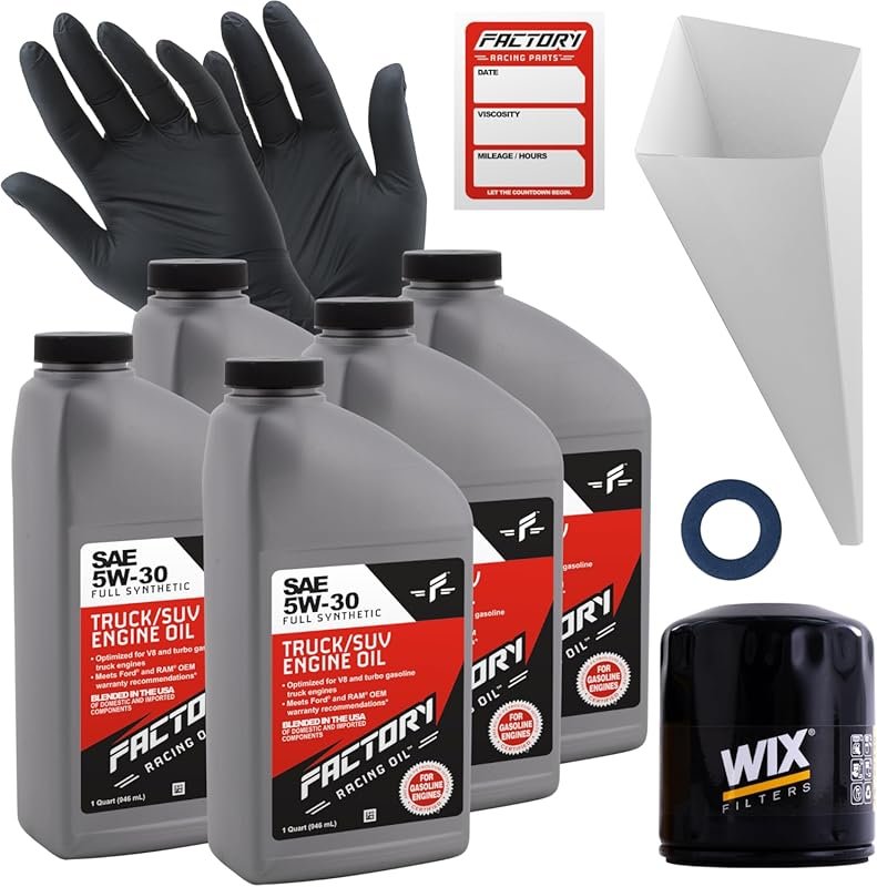 Full Synthetic 5W-30 Oil Compatible with Toyota Sienna 1998-2006 and O