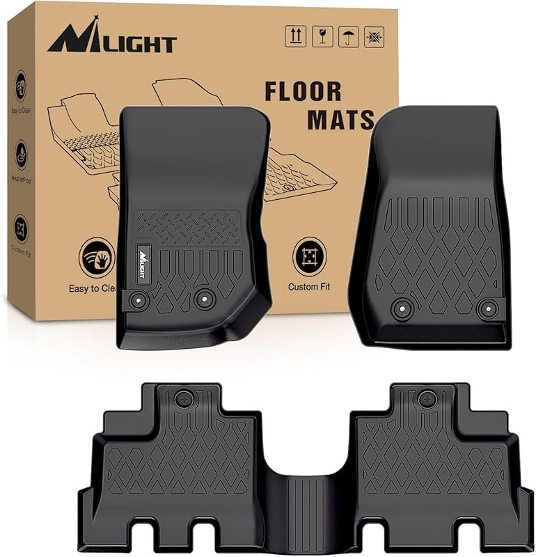 Nilight TPE Floor Mats for Jeep Wrangler JK Unlimited 4 Doors 2013 201