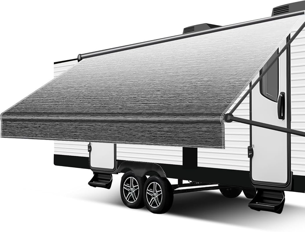 Best RV Awning Replacement Fabric: Heavy Duty 18.5oz Vinyl, Universal 