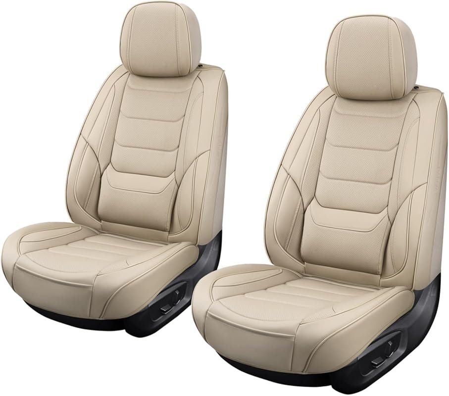 Universal Faux Leather Front Seat Covers: Breathable, Waterproof, and 