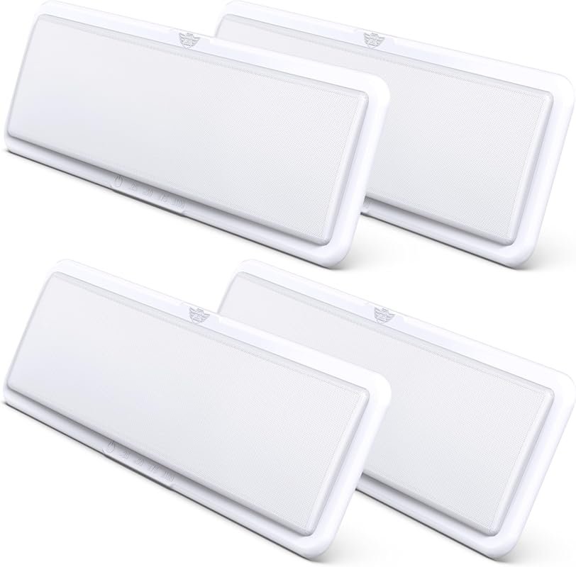 Leisure LED RV Ceiling Light with Touch Dimmer and 1450 Lumen for 12V 