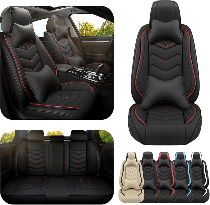 Premium Nappa Leather Car Seat Covers for Honda Civic 2000-2026, Styli