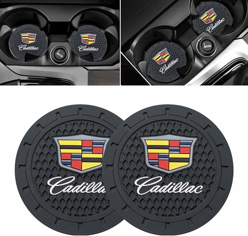 Silicone Cup Coaster for Cadillac Escalade CT4 CT5 CT6 ATS CTS SRX XT5