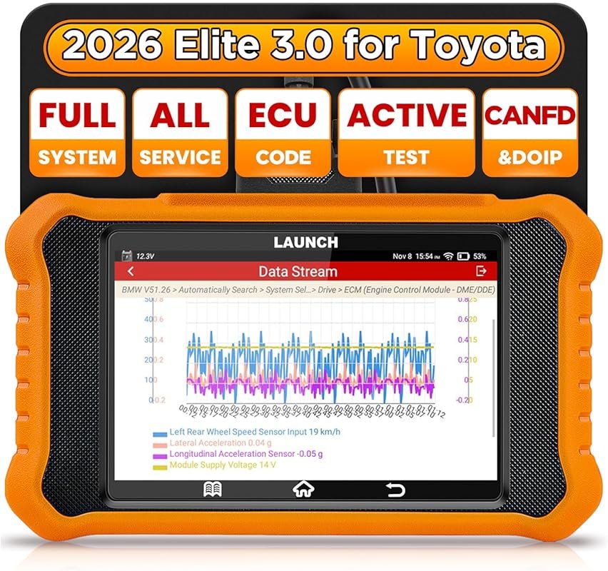 LAUNCH Creader Elite V3.0 Bi-Directional OBD2 Scanner for Toyota and L