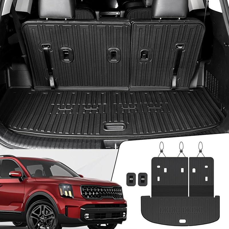All-Weather TPE Cargo Mat and Seat Back Protector for 2020–2025 Kia Te