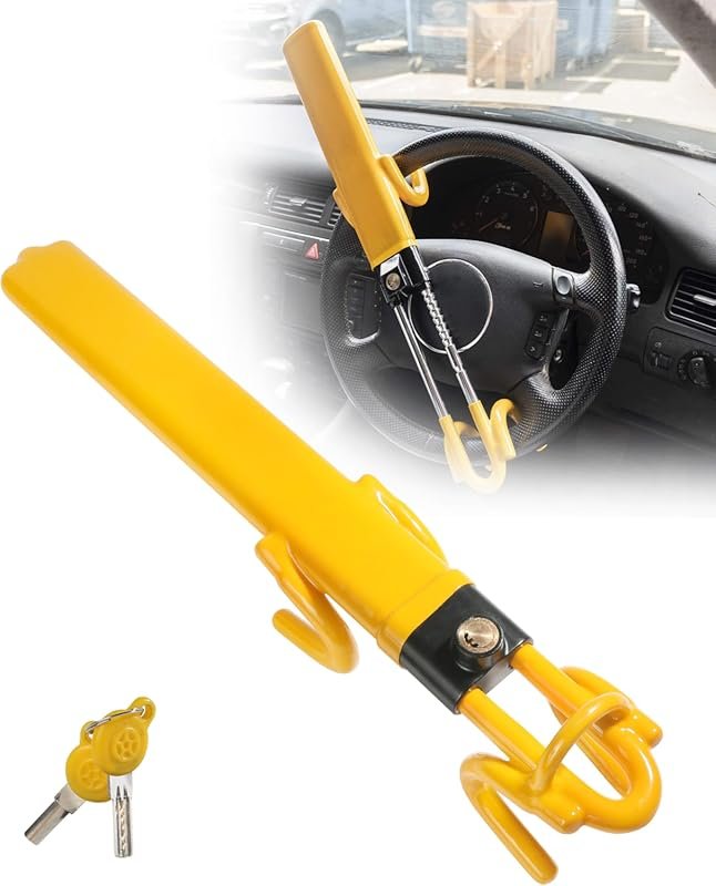 Universal Adjustable Double Hook Steering Wheel Lock for Kia Sorento A