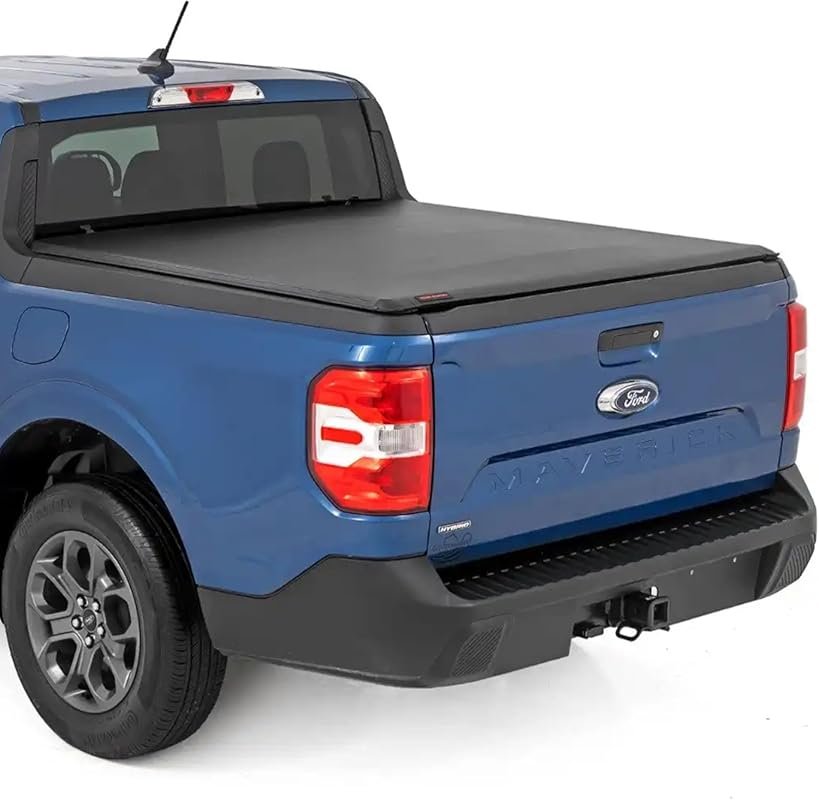 Rough Country Soft Roll-Up Tonneau Cover for Ford Maverick 2022-2026,