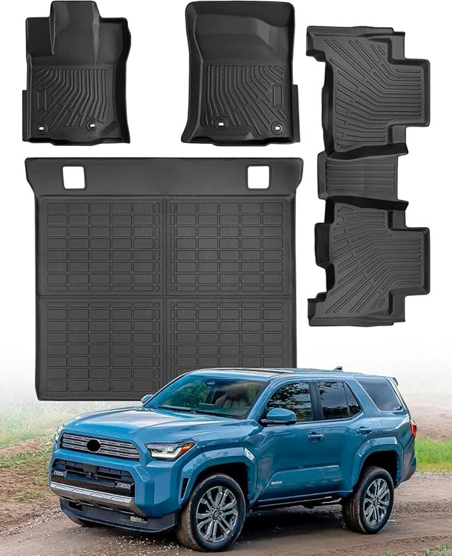 Heavy-Duty TPE Floor Mats & Cargo Liner Set for Lexus GX460 2014-2024