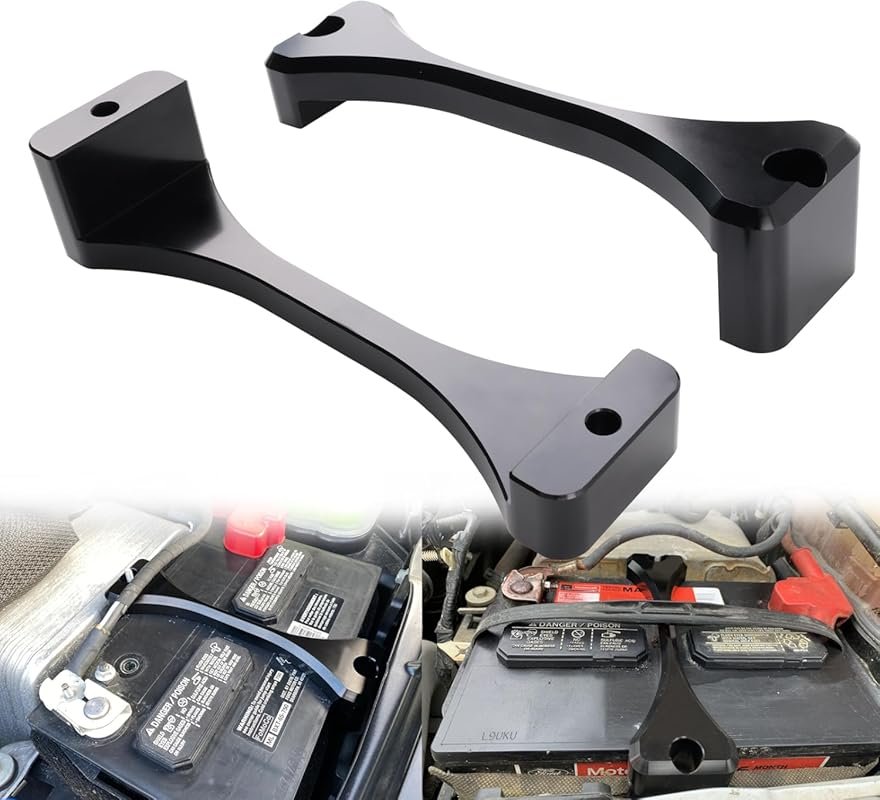 Aluminum Billet Battery Hold Down Bracket for 2011–2022 Ford F-250 to 