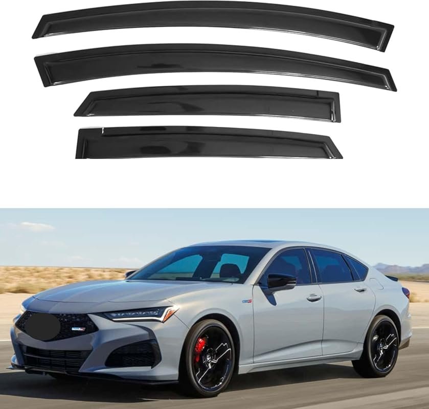 Window visor for 2021–2024 Acura TLX – rain guard, tape-on, sun and wi