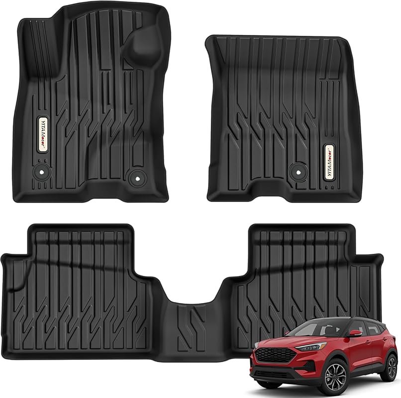 YITAMOTOR All-Weather TPE Floor Mats for Ford Maverick Hybrid 2022-202