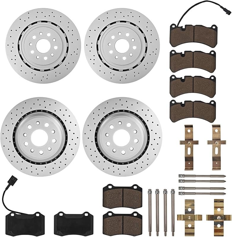 Complete Brake Pads and Rotors Kit for Maserati Ghibli & Quattroporte 