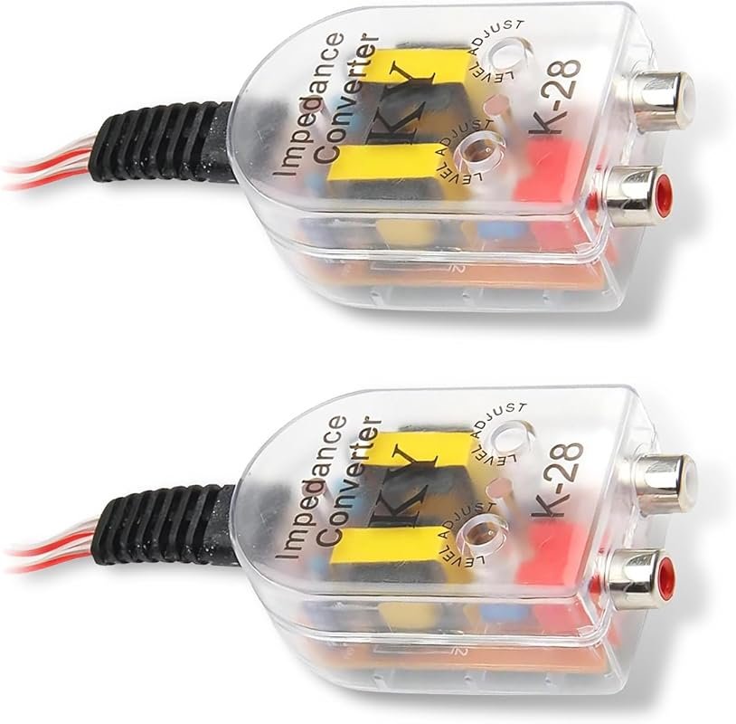 Car RCA Line Adapter: High to Low Frequency Output Converter for Subwo