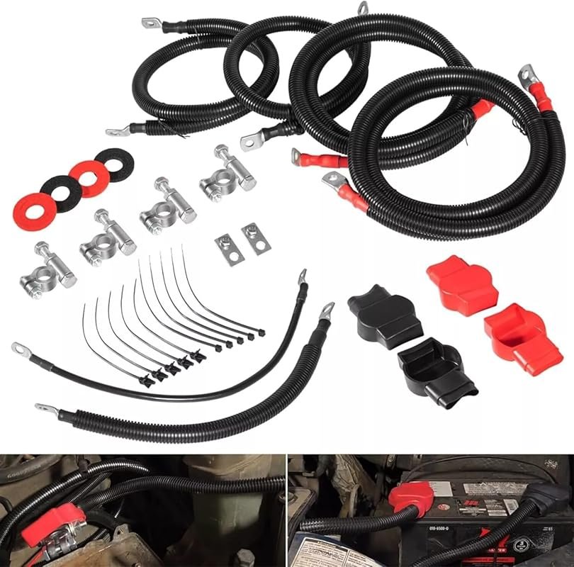 4437-90 Battery Cable Kit for 2003-2007 Ford 6.0L Powerstroke F250 F35