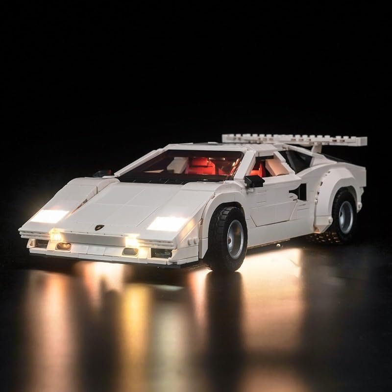 BrickBling LED Light Kit for Lego Lamborghini Countach 5000 Quattroval