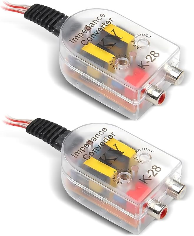 Universal Car Audio Converter: High to Low Frequency RCA Adapter for S