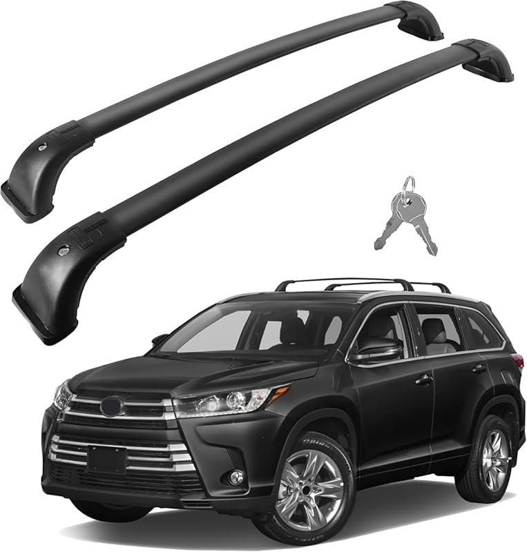 220lb Roof Rack Crossbars for 2014-2019 Toyota Highlander with Anti-Th