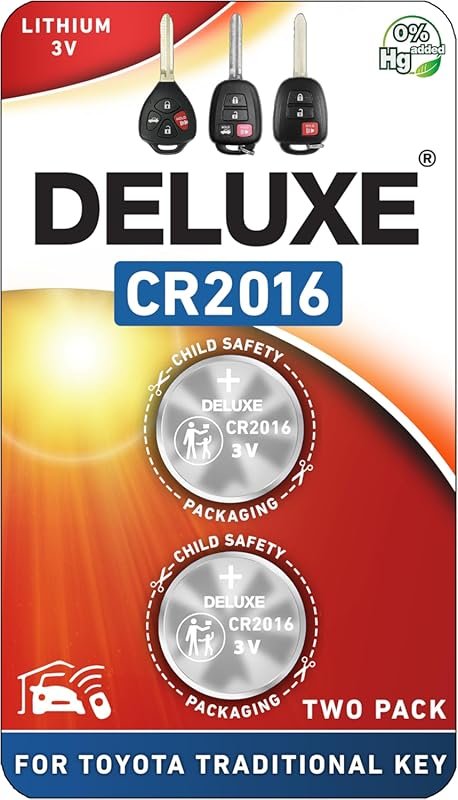 Key Fob Replacement Batteries for Toyota Traditional Key Remote Head