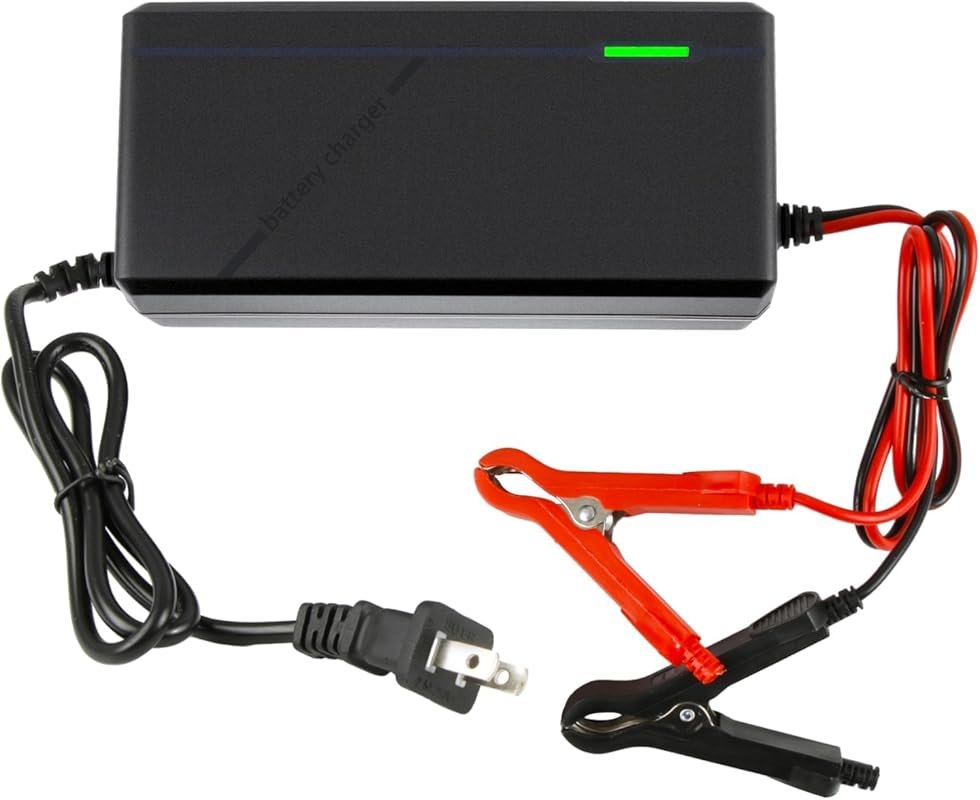 14.6V 10A Smart Charger for 12V LiFePO4 Lithium Batteries with LED Ind