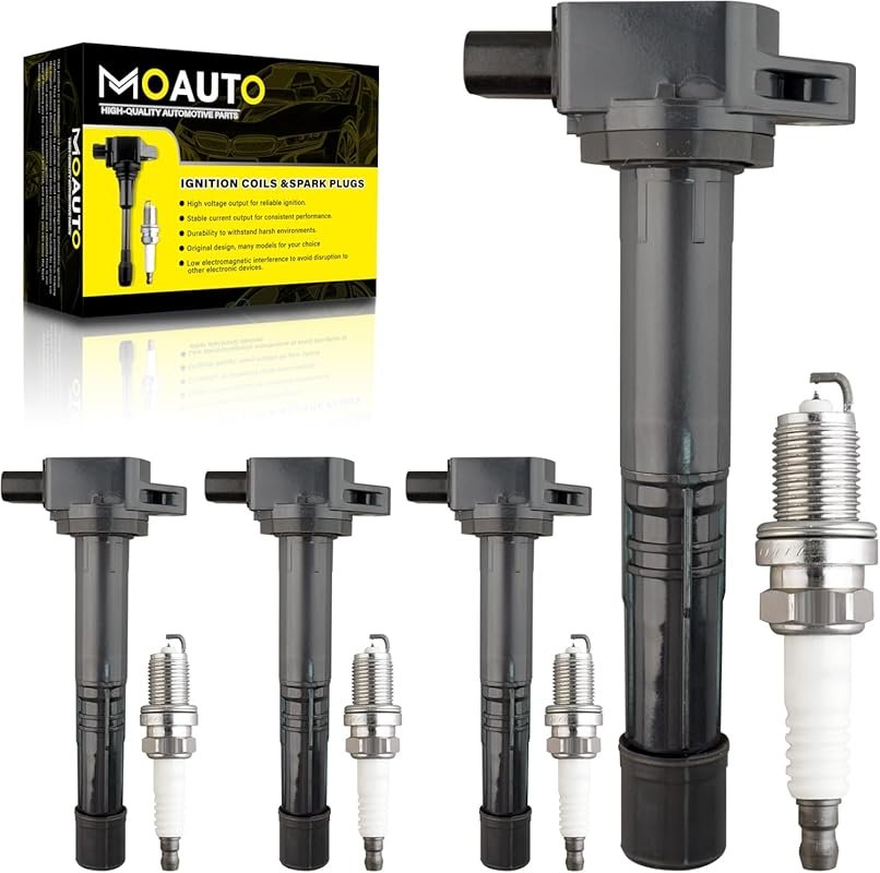 Set of 4 Ignition Coils UF311 & Iridium Spark Plugs for Honda Element