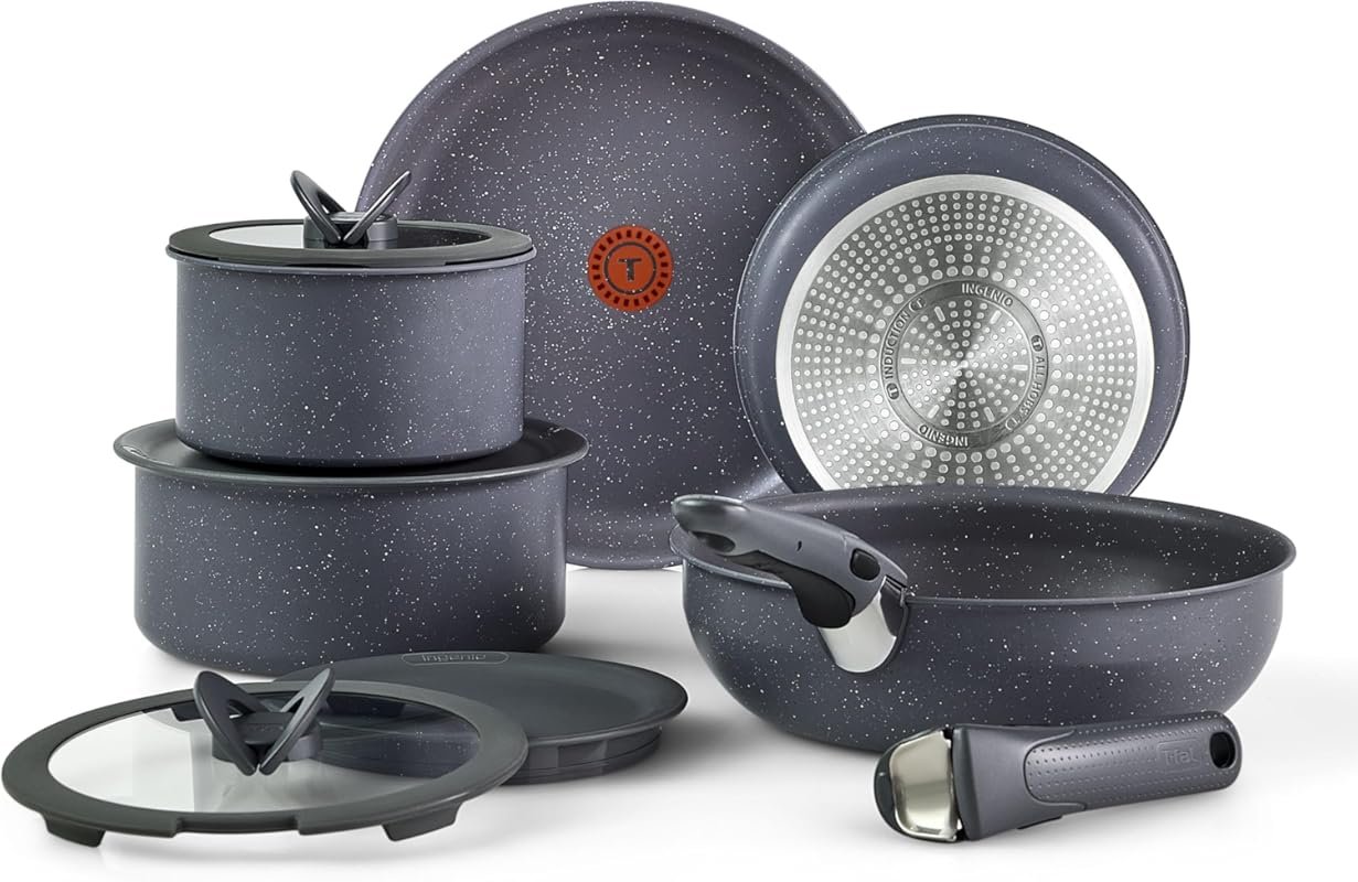 T-fal Ingenio Essentials 11-Piece Cookware Set with Detachable Handles