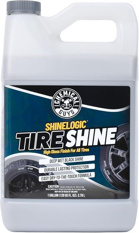 Chemical Guys Shine Logic Tire Shine for Deep Black Gloss and Rubber R