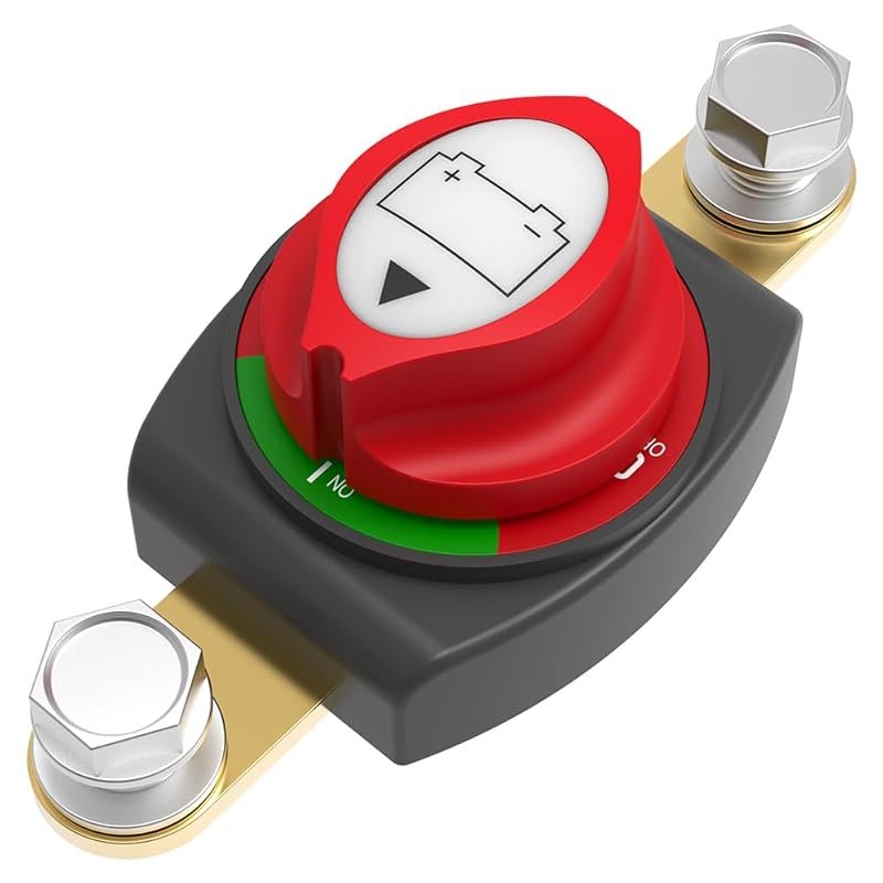 275A Side Post Battery Disconnect Switch for 12V to 48V Cars, RVs, and