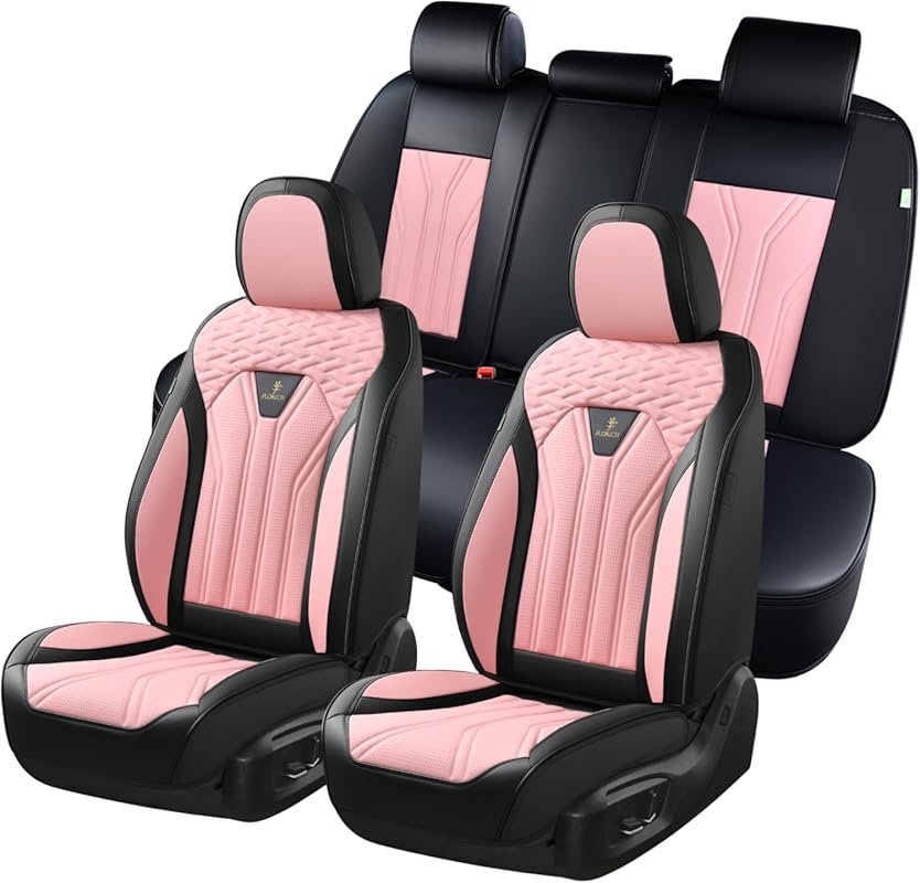FLORICH Leather Seat Covers, Car Seat Covers Full Set, Car Seat Protec