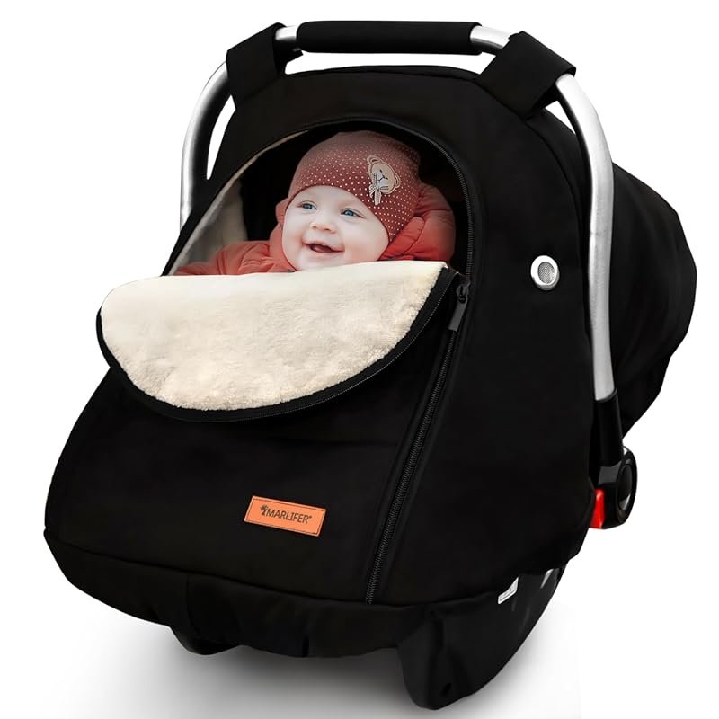 Waterproof Winter Baby Car Seat Cover: Cozy and Warm Infant Canopy, Un